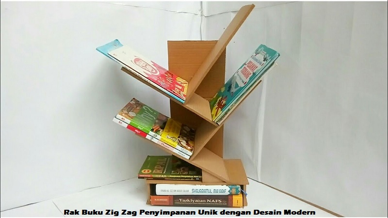 Rak Buku Zig Zag