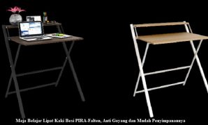 Meja Belajar Lipat Kaki Besi PIRA-Falten, Anti Goyang dan Mudah Penyimpanannya Meja Belajar Lipat Kaki Besi PIRA-Falten