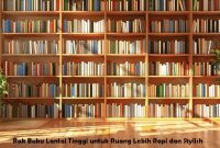 Rak Buku Lantai Tinggi untuk Ruang Lebih Rapi dan Stylish